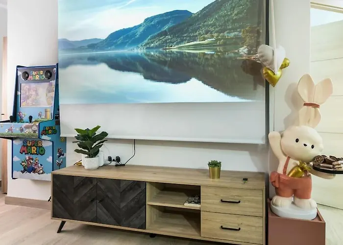 Lujo Parking, Proyector, Maquinita Y Patinetes * 오비에도